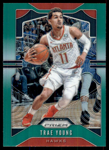 2019-20 Panini Prizm Prizms Green #31 Trae Young