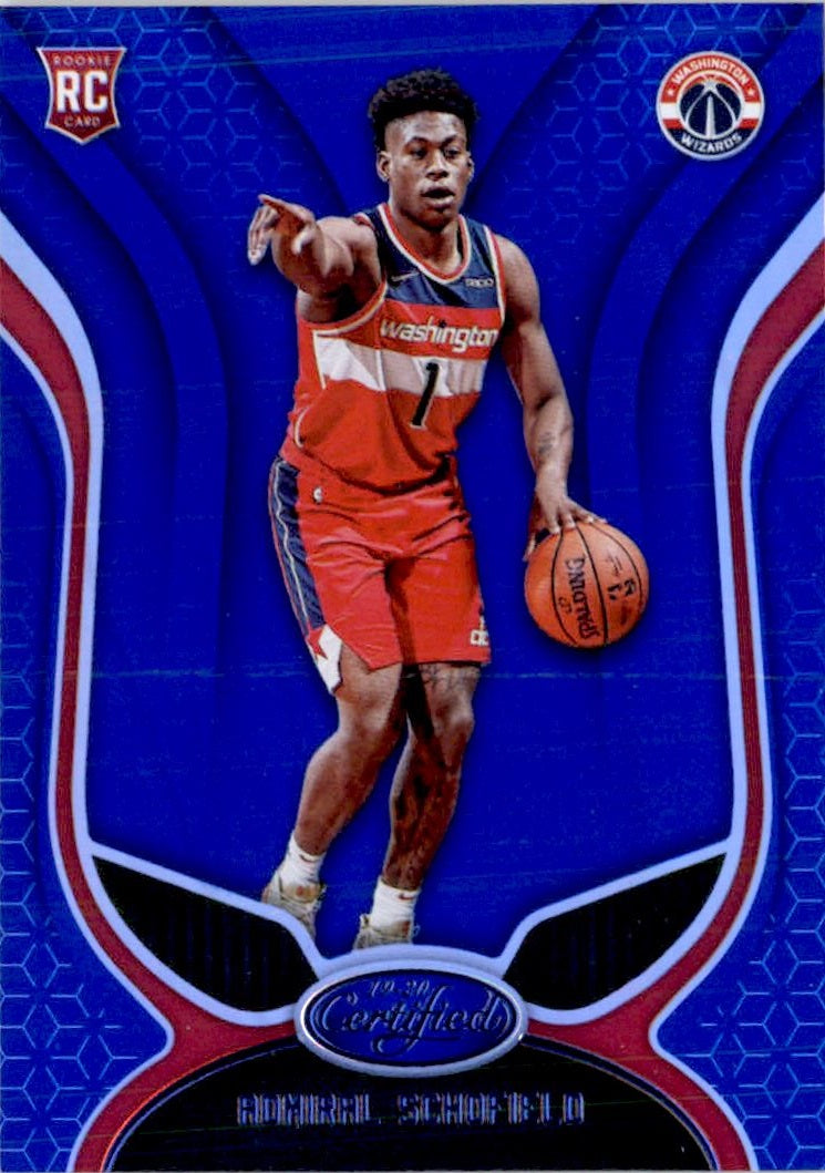 2019-20 Certified Mirror Blue #183 Admiral Schofield