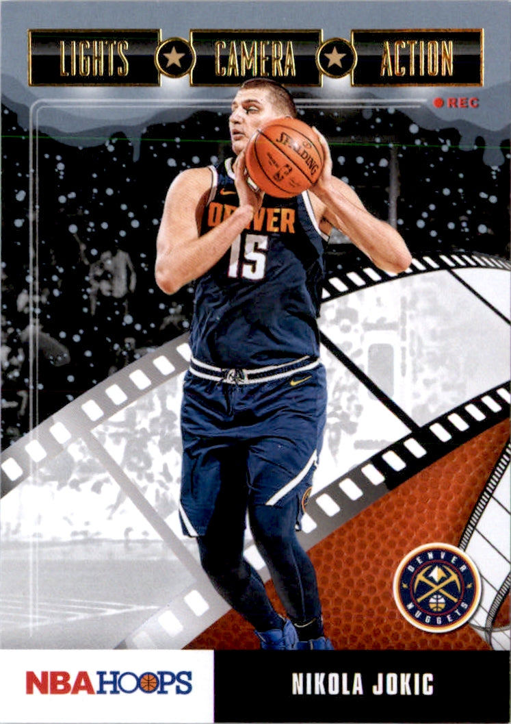 2019-20 Hoops Lights Camera Action Winter #28 Nikola Jokic