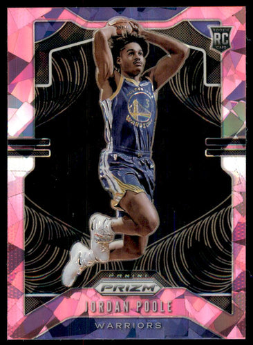 2019-20 Panini Prizm Prizms Pink Ice #272 Jordan Poole