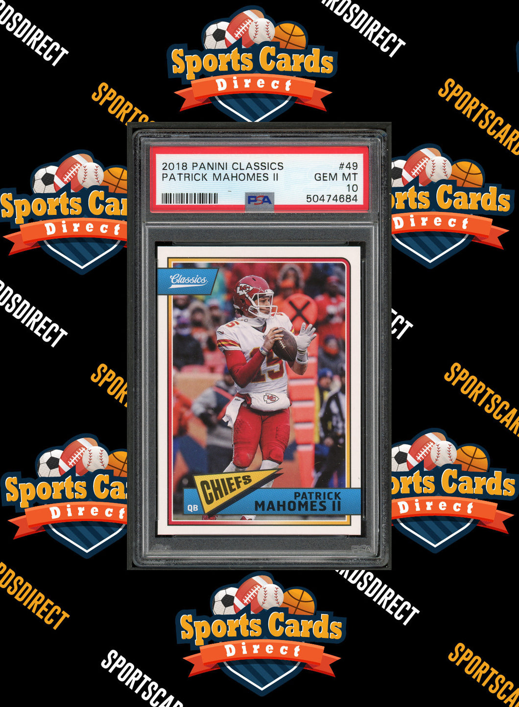 Sports Cards Direct 2018 Panini Classics #49 Patrick Mahomes II PSA 10 – Sports Cards Direct